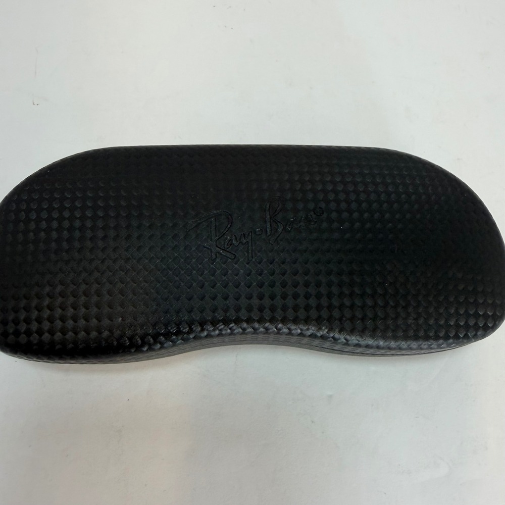 Ray-Ban Black Carbon Fiber Textured Hard Sunglasses Case & Cleaning Cloth X-0028